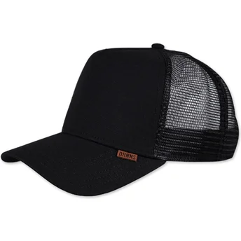 Petten gebogen zwart snapback van Djinns