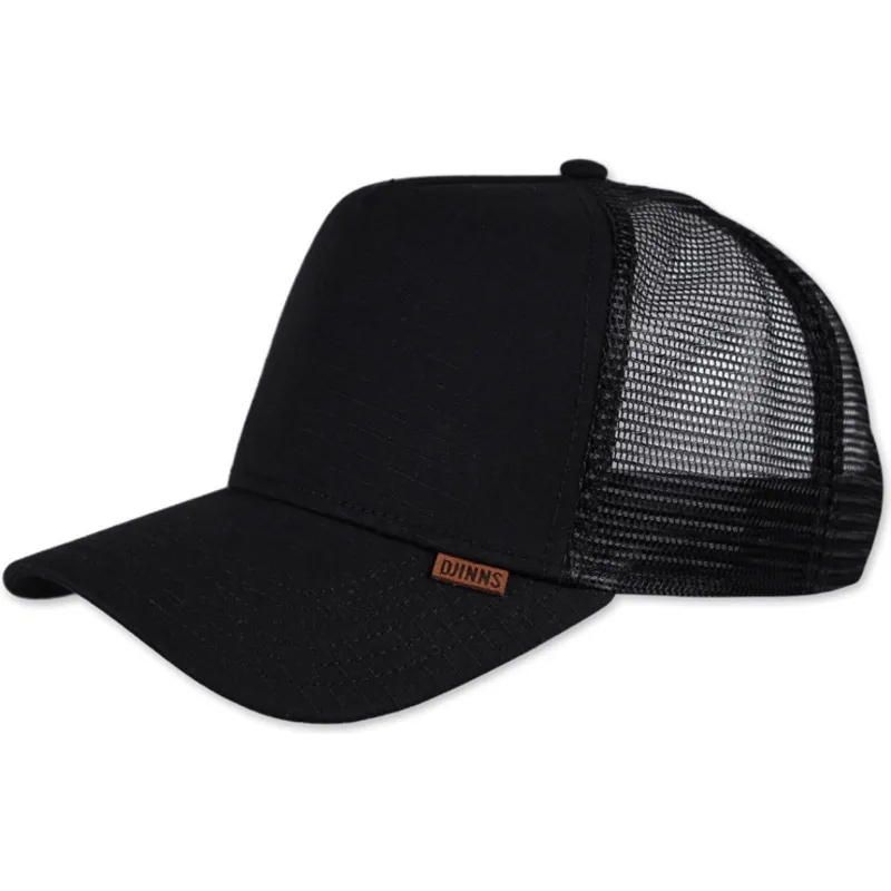 cappellino-trucker-nero-m-ribstop-di-djinns