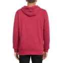 volcom-burgundy-heather-litewarp-red-zip-through-hoodie-sweatshirt