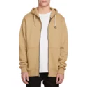 volcom-sand-brown-single-stone-brown-zip-through-hoodie-sweatshirt