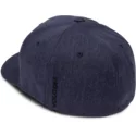 volcom-curved-brim-navy-heather-full-stone-xfit-navy-blue-fitted-cap