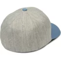 gorra-curva-gris-ajustada-con-visera-azul-full-stone-xfit-vintage-blue-de-volcom