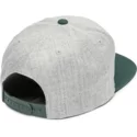volcom-flat-brim-dark-pine-cresticle-grey-snapback-cap-with-green-visor