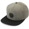 volcom-flat-brim-vineyard-green-quarter-fabric-green-snapback-cap-with-black-visor