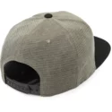 volcom-flat-brim-vineyard-green-quarter-fabric-green-snapback-cap-with-black-visor