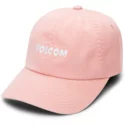 volcom-curved-brim-mellow-rose-good-mood-pink-adjustable-cap