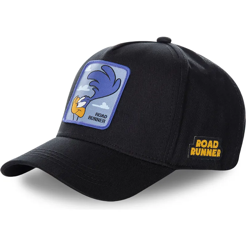 petten-gebogen-zwart-snapback-roa3-roadrunner-looney-tunes-van-capslab