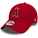 casquette-courbee-rouge-ajustable-9forty-the-league-los-angeles-angels-mlb-new-era