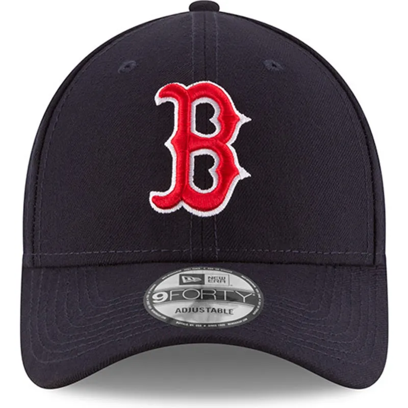 petten-gebogen-marineblauw-verstelbare-band-9forty-the-league-van-boston-red-sox-mlb-van-new-era