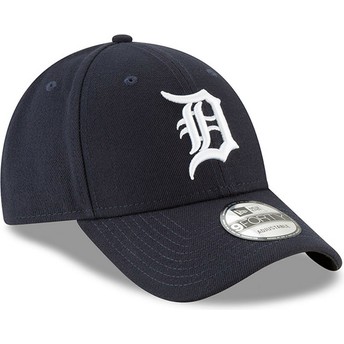 Gorra curva azul marino ajustable 9FORTY The League de Detroit Tigers MLB de New Era