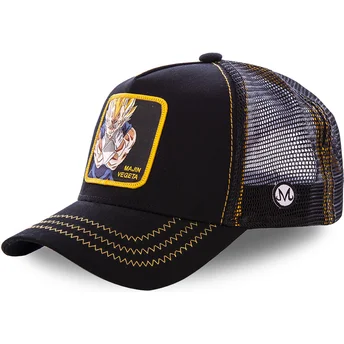 Petten gebogen zwart snapback Vegeta Dragon Ball van Capslab