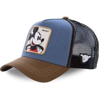 Gorra trucker azul, negra y marrón Mickey Mouse MIC1 Disney de Capslab