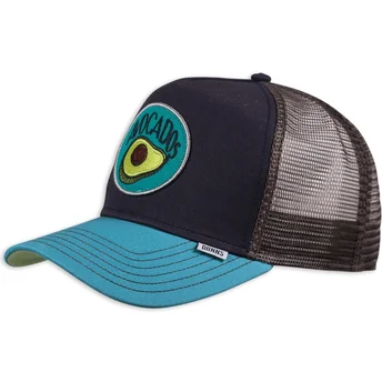 Petten gebogen marineblauw snapback van Djinns