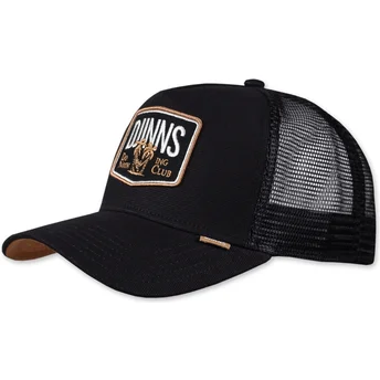 Petten gebogen zwart snapback van Djinns