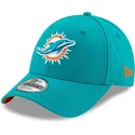 cappellino-visiera-curva-blu-regolabile-9forty-the-league-di-miami-dolphins-nfl-di-new-era