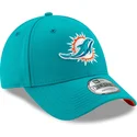 cappellino-visiera-curva-blu-regolabile-9forty-the-league-di-miami-dolphins-nfl-di-new-era