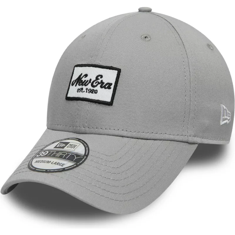 new-era-curved-brim-youth-39thirty-seasonal-script-patch-grey-fitted-cap
