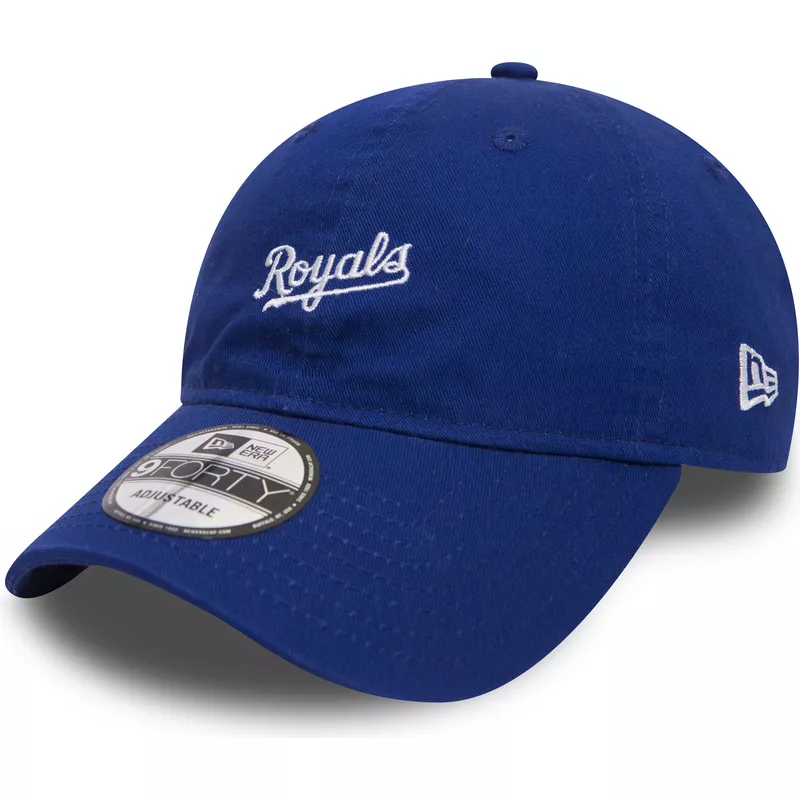 new-era-curved-brim-9forty-mini-wordmark-kansas-city-royals-mlb-blue-adjustable-cap