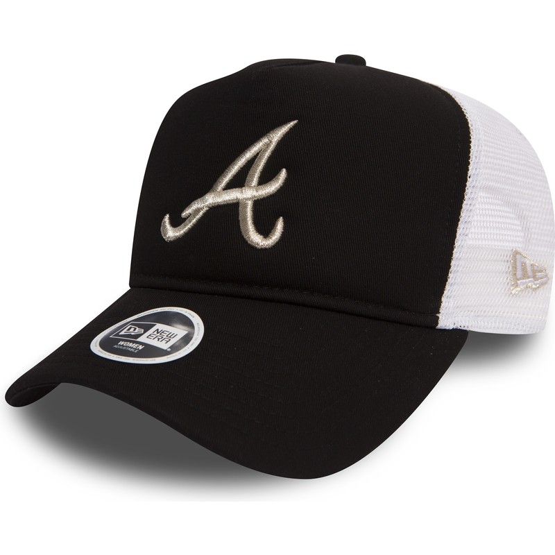atlanta braves new era trucker hat