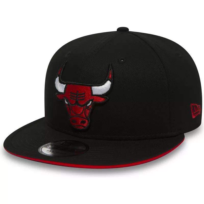 new-era-flat-brim-9fifty-team-chicago-bulls-nba-black-snapback-cap