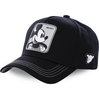 Capslab Curved Brim Mickey Mouse MIC3 Disney Black Snapback Cap