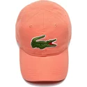 lacoste-curved-brim-big-croc-gabardine-light-orange-adjustable-cap