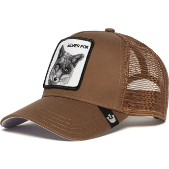 gorra-trucker-marron-zorro-silver-fox-de-goorin-bros