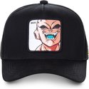 capslab-curved-brim-kid-buu-buub-dragon-ball-black-snapback-cap
