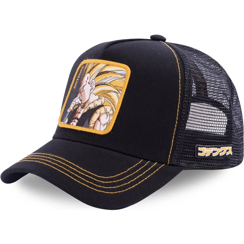 petten-gebogen-zwart-snapback-super-saiyan-3-got3-gotenks-dragon-ball-van-capslab petten-gebogen-zwart-snapback-super-saiyan-3-got3-gotenks-dragon-ball-van-capslab