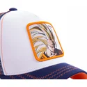 capslab-dragon-ball-son-goku-super-saiyan-3-san2-weisse-blaue-und-orangefarbene-trucker-kappe