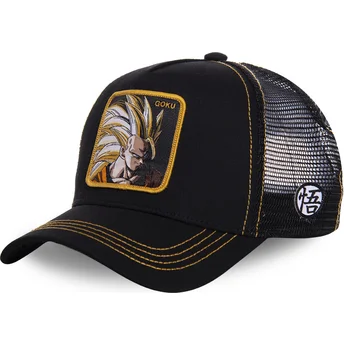 Sort trucker-kasket Son Goku Super Saiyan 3 SAN3 Dragon Ball fra Capslab