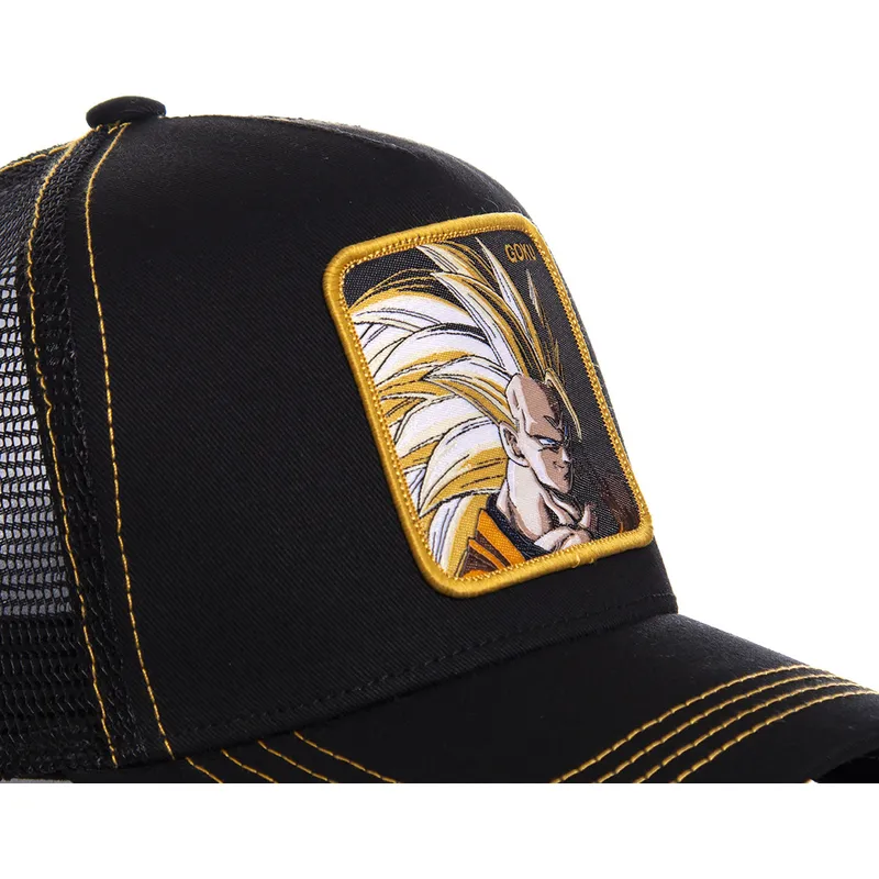 petten-gebogen-zwart-snapback-super-saiyan-3-san3-son-goku-dragon-ball-van-capslab