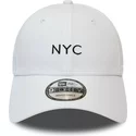 new-era-curved-brim-9forty-seasonal-nyc-white-adjustable-cap