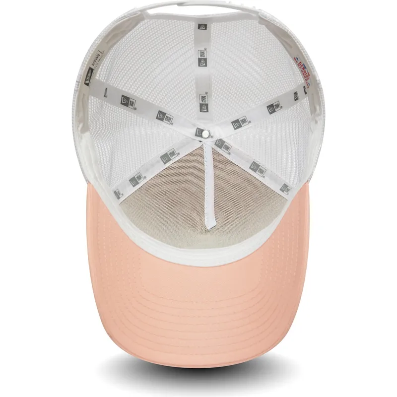 petten-gebogen-roze-snapback-league-essential-a-frame-van-los-angeles-dodgers-mlb-van-new-era