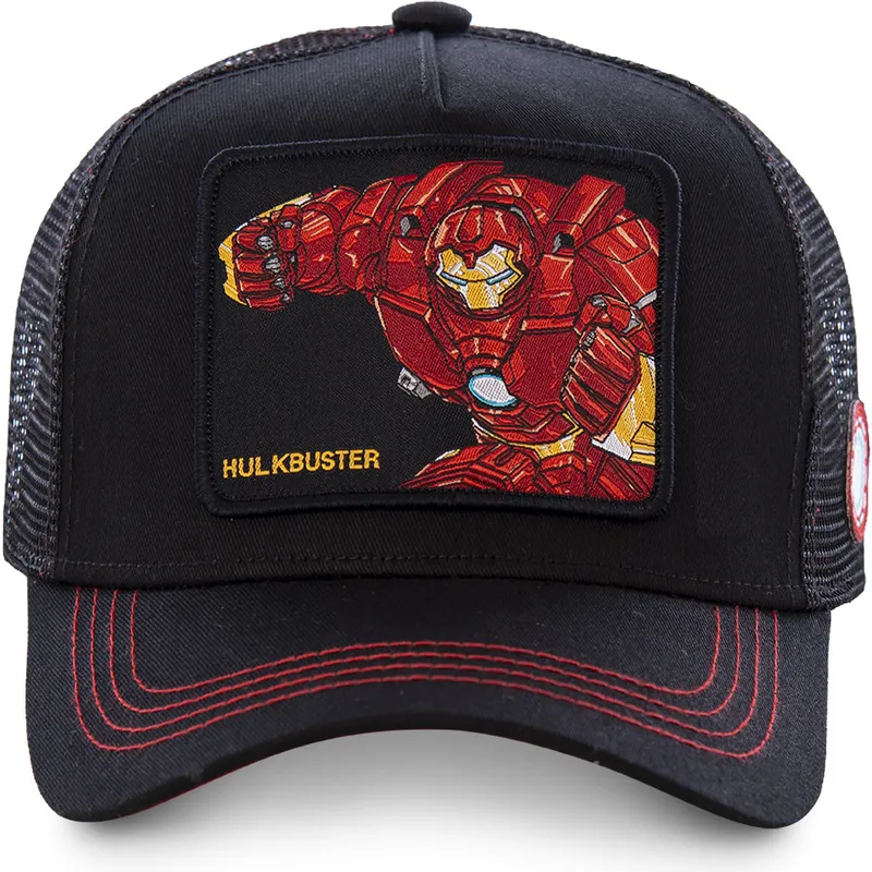 petten-gebogen-zwart-snapback-hulkbuster-bus2-iron-man-marvel-comics-van-capslab petten-gebogen-zwart-snapback-hulkbuster-bus2-iron-man-marvel-comics-van-capslab