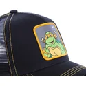 petten-gebogen-zwart-snapback-mik-michelangelo-ninja-turtles-van-capslab