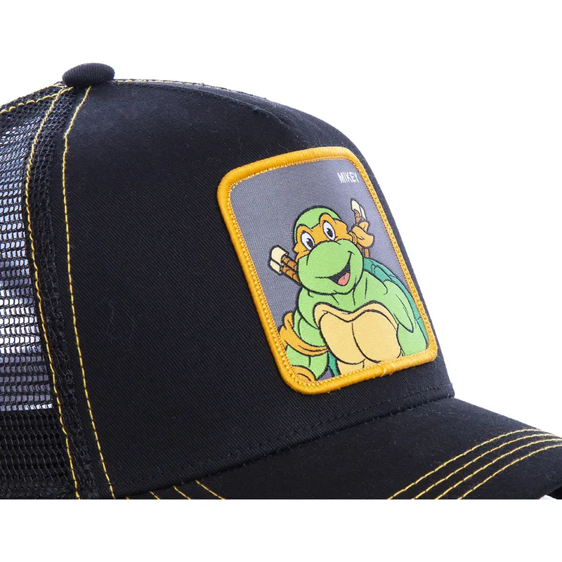 petten-gebogen-zwart-snapback-mik-michelangelo-ninja-turtles-van-capslab