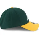 cappellino-visiera-curva-verde-e-giallo-regolabile-9forty-the-league-di-oakland-athletics-mlb-di-new-era