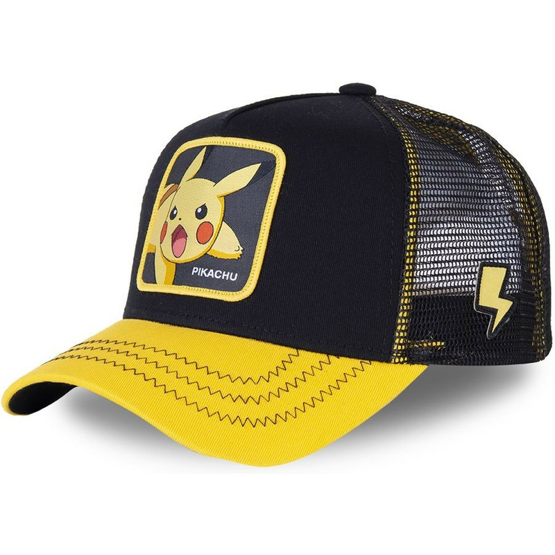 capslab-pikachu-pik6-pokemon-black-and-yellow-trucker-hat