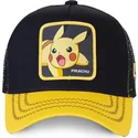 cappellino-trucker-nero-e-giallo-pikachu-pik6-pokemon-di-capslab