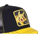 cappellino-trucker-nero-e-giallo-pikachu-pik6-pokemon-di-capslab