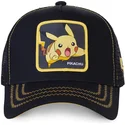 petten-gebogen-zwart-snapback-pikachu-pokemon-van-capslab