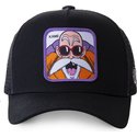 capslab-master-roshi-kamc-dragon-ball-black-trucker-hat