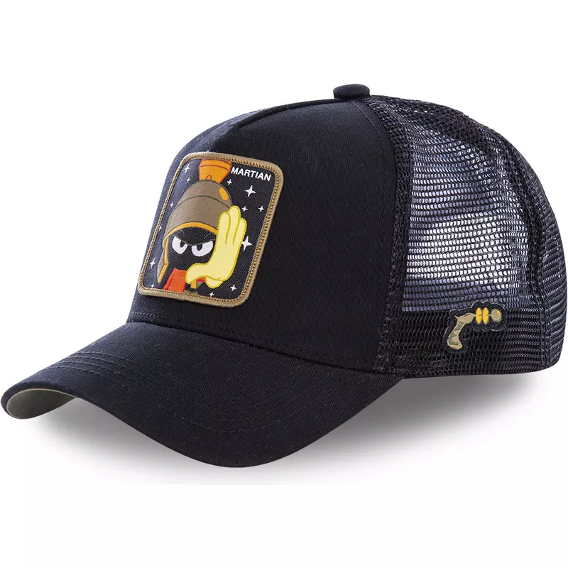 capslab-marvin-the-martian-mar1-looney-tunes-black-trucker-hat