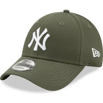 Gorra curva verde ajustable 9FORTY League Essential de New York Yankees MLB de New Era