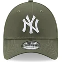 casquette-courbee-verte-ajustable-9forty-league-essential-new-york-yankees-mlb-new-era