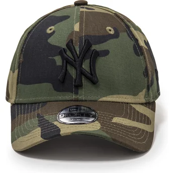 Petten gebogen camouflage verstelbare band voor kinderen 9FORTY League Essential van New York Yankees MLB van New Era