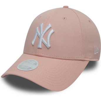 Gorra curva rosa ajustable 9FORTY League Essential de New York Yankees MLB de New Era