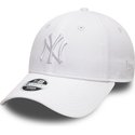 new-era-curved-brim-white-logo-9forty-league-essential-new-york-yankees-mlb-white-adjustable-cap