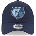 new-era-curved-brim-9forty-the-league-memphis-grizzlies-nba-blue-adjustable-cap